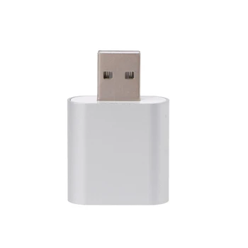 

Aluminum External USB 2.0 3D Stereo 7.1 3.5mm Aux Out Sound Card Adapter