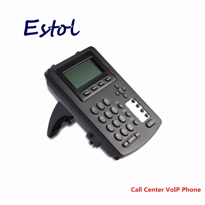 HD voice 3 SIP lines call center VoIP SIP Phone with RJ9 headset Plug