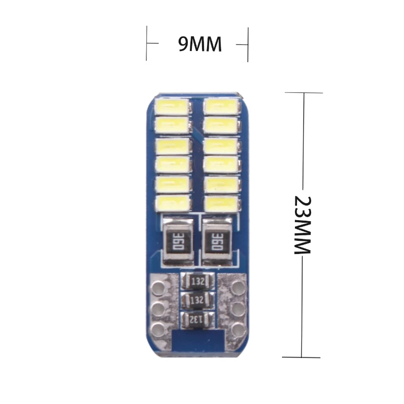 RXZ 2 шт. T10 светодиодный w5w светодиодный 194 светодиодный 3014 24SMD светодиодный T10 для парковочные фары автомобиля габаритные лампы укрыты внутренной сводной пластина фары 12V с can-bus