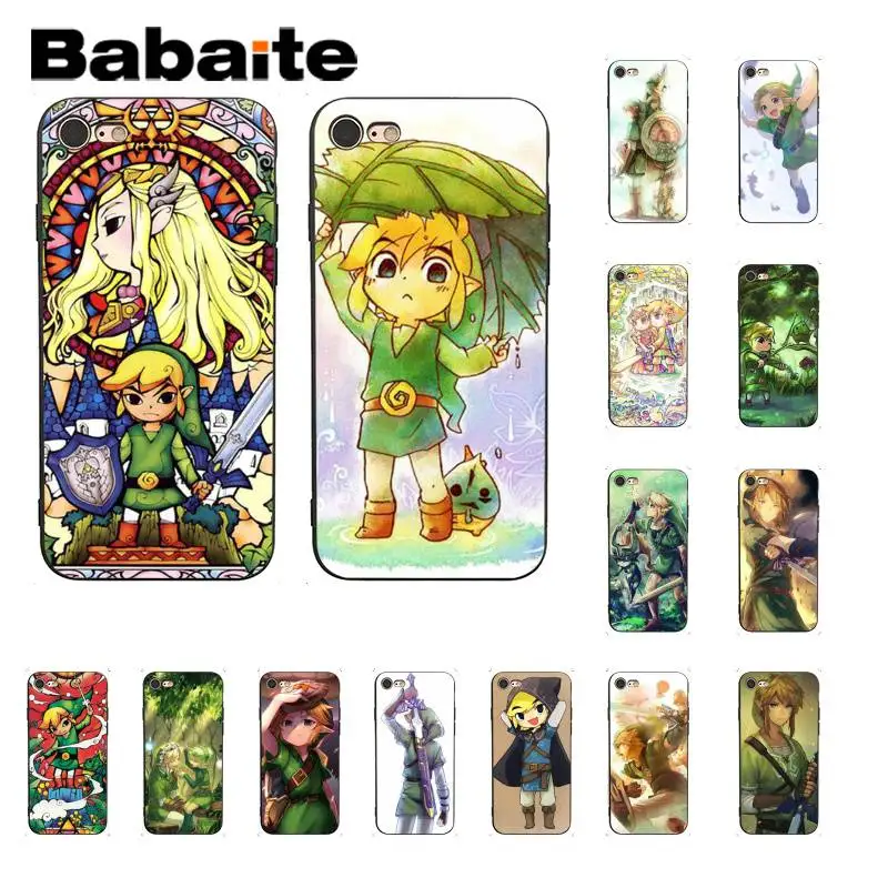 

Babaite The legend of zelda Black Soft Shell Phone Cover for iPhone X XS MAX 6 6S 7 7plus 8 8Plus 5 5S XR 11 11pro 11promax
