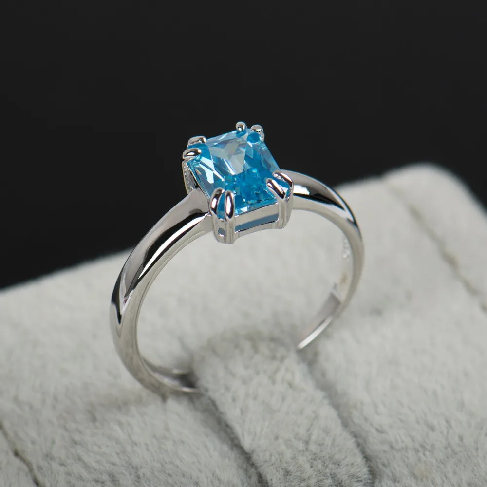

2016 New Arrival adjustable ring Fashion 925 sterling silver ring high quality natural Zircon rings for women with free gift box