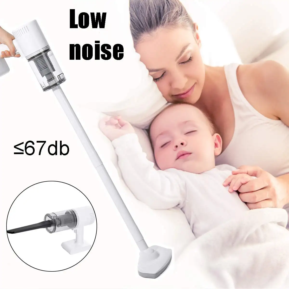  9KPa Steady Suction Wireless Vacuum Cleaner 120W Portable Handheld Car Dust Cleaner Cordless Rechar