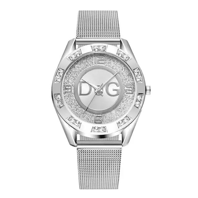 Online Shop Light Luxury <b>Girl Fashion</b> Crystal Stainless Steel ...