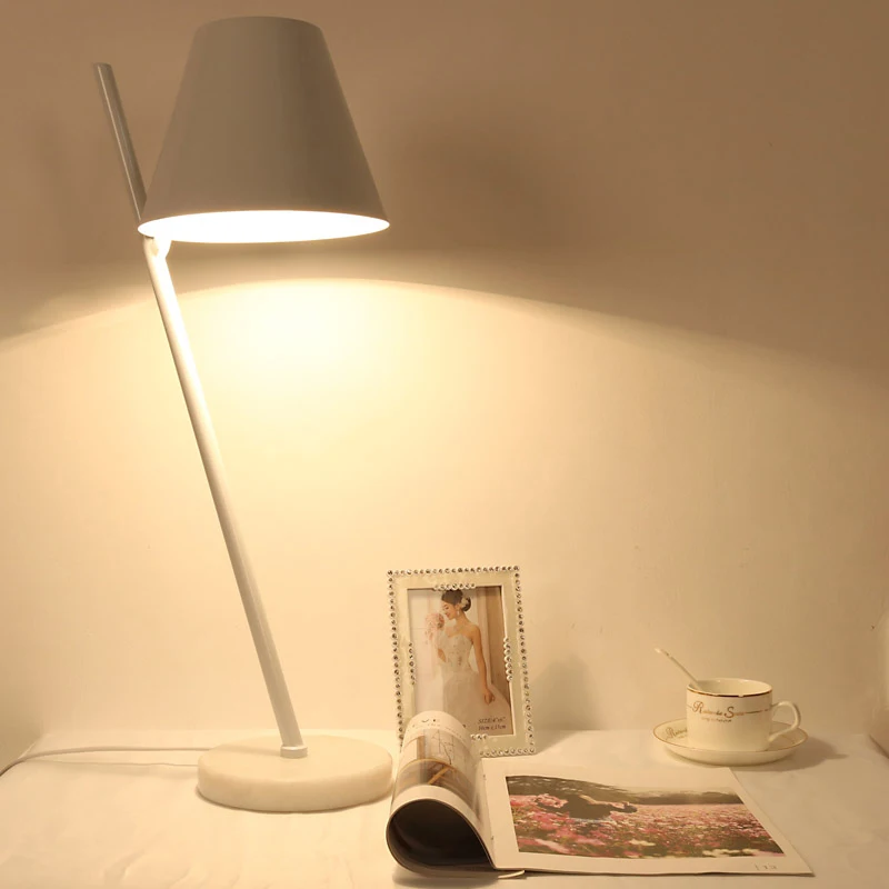 

Modern simple desk lamp American bedroom macaron Nordic creative decorative fixture