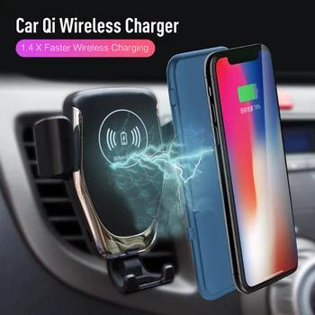 NEW Car Mount Qi Wireless Charger For iPhone XS Max X XR 8 Fast Wireless Charging Car Phone Holder For Samsung Note 9 S9 S8 NEW Car Mount Qi Wireless Charger For iPhone XS Max X XR 8 Fast Wireless Charging Car Phone Holder For Samsung Note 9 S9 S8