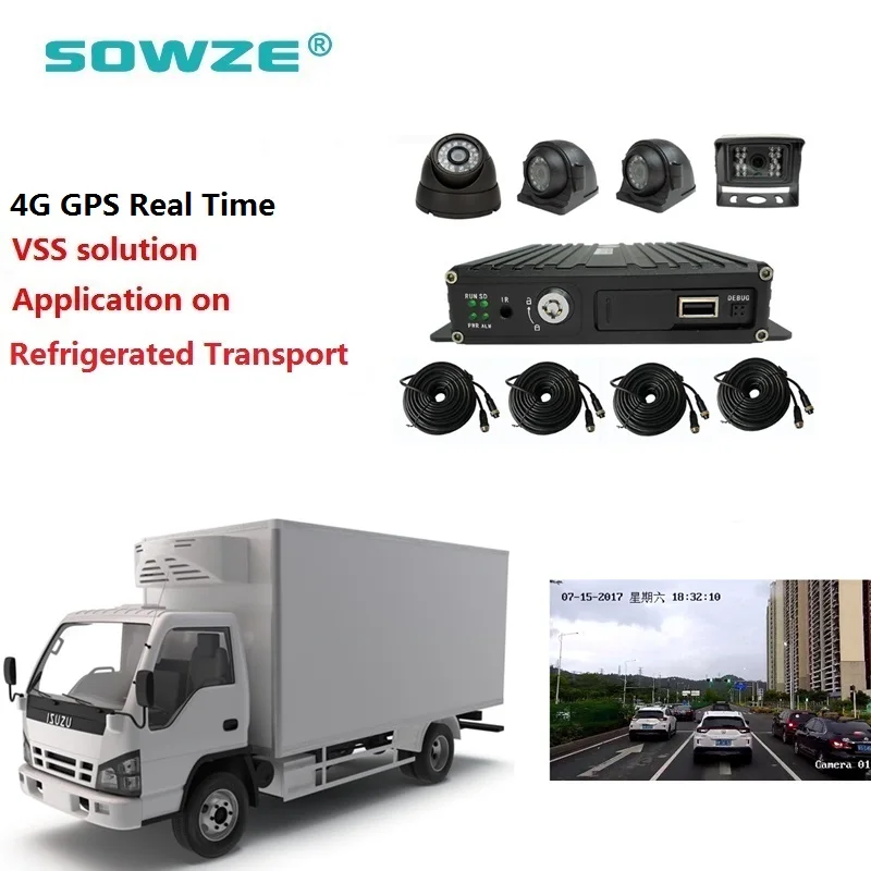 

Logistic Vehicle Surveillance Solution Digital Video Recorder 4 Channel 4G GPRS GPS Mobile DVR