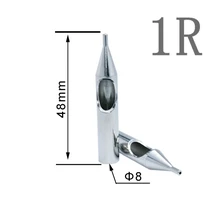 Yilong 6 шт. размеры 1rt Насадки для татуировок Нержавеющая сталь татуировки Насадка Советы для Вышивка Крестом Иглы