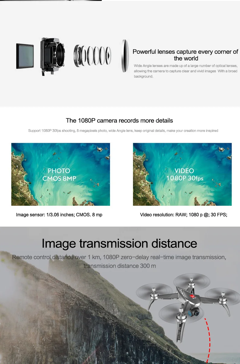 7.MJX Bugs 5 W B5W RC Drone RTF 5G WiFi FPV 1080P Camera With GPS Follow Me Mode RC Quadcopter vs MJX Bugs 2 B2W Helicopters D30