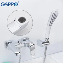 GAPPO Bathtub Faucet bathroom rainfall shower baignoire tap Wall Mounted White Taps bathtub faucets bathroom waterfall