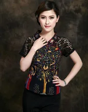Sexy de Encaje Negro de Verano Camisa de Las Mujeres Top de Estilo Chino de Algodón Blusa tradición clothing flor tamaño sml xl xxl xxxl hb02