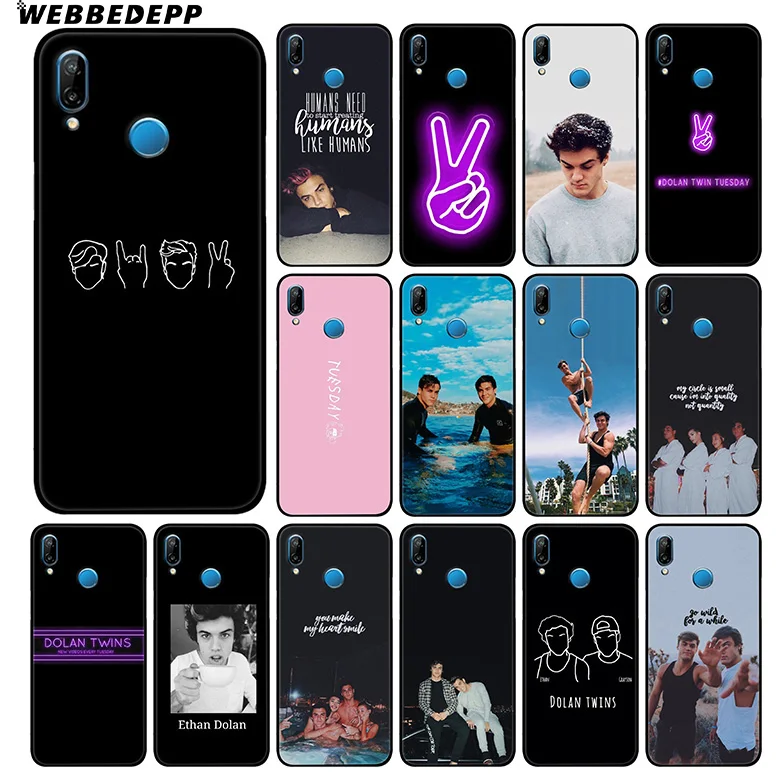 Мягкий чехол WEBBEDEPP Dolan Twins для Huawei P30 P20 Pro P10 P9 Lite 2017 P Smart 2019 &amp Nova 3 3i Y9 |