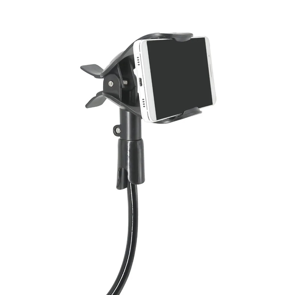 Wearson Gooseneck Lazy Phone Holder For iPhone Smartphone Hands Free Stable Cellphone Clamp Mount Stand Durable Strong Aluminum Flexible Long Arm WS- (3)