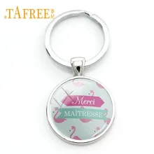 TAFREE – porte-clés image flamant rose, Design, Super maîtresse, pendentif, cadeau, vente en gros, MM64