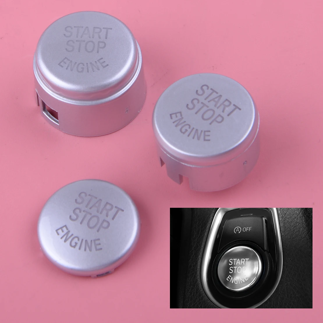

Start Stop Engine Ignition Button Push Switch Cover Fit For BMW E60 E70 E71 E72 E83 E84 E90 E91 F10 F20 F21 F22 F23 F30