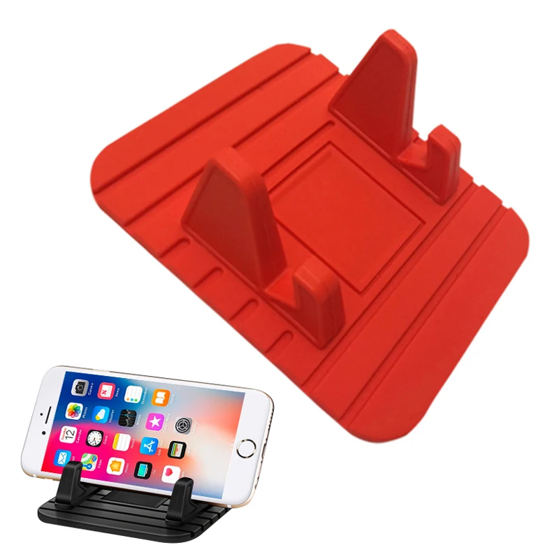 Универсальный автомобильный держатель для телефона с поддержкой мобильного телефона, Мягкая силиконовая противоскользящая подставка для iPhone, samsung, Xiaomi, автомобильный держатель