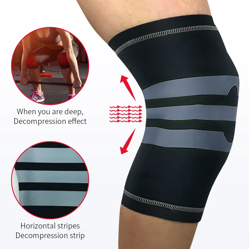 1 шт спортивные наколенники Бег Гетры Баскетбол Футбол для приседания со штангой коленной гвардии колена Поддержка защитное Фиксирующее приспособление