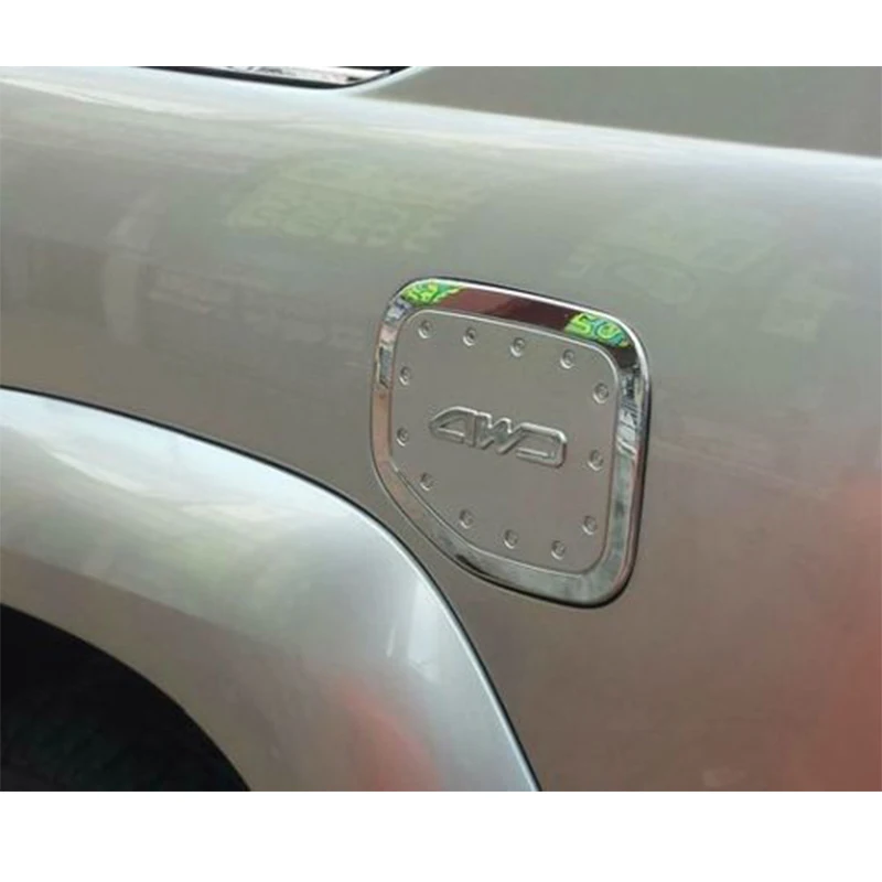 Chrome ABS fuel Door gas cover Tank cap Trim Fit For Toyota prado FJ120