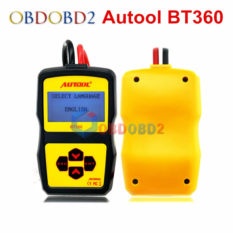 Авто Батарея тестер autool bt360 12 В автомобильные анализатор Multi Язык Испанский