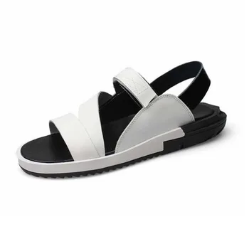 

2017 Beach Men Sandals Slippers Genuine Leather Casual Men'S Summer Shoes Gladiator Sandals For Man Sandalias Hombres