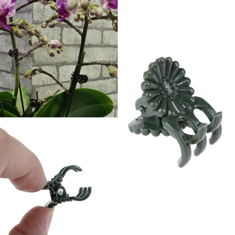 

20Pcs Plastic Plant Fix Clips Gardening Tool Orchid Stem Vine Support Vegetables Farm Flowers Fruit Tied Bundle Branch Clamping