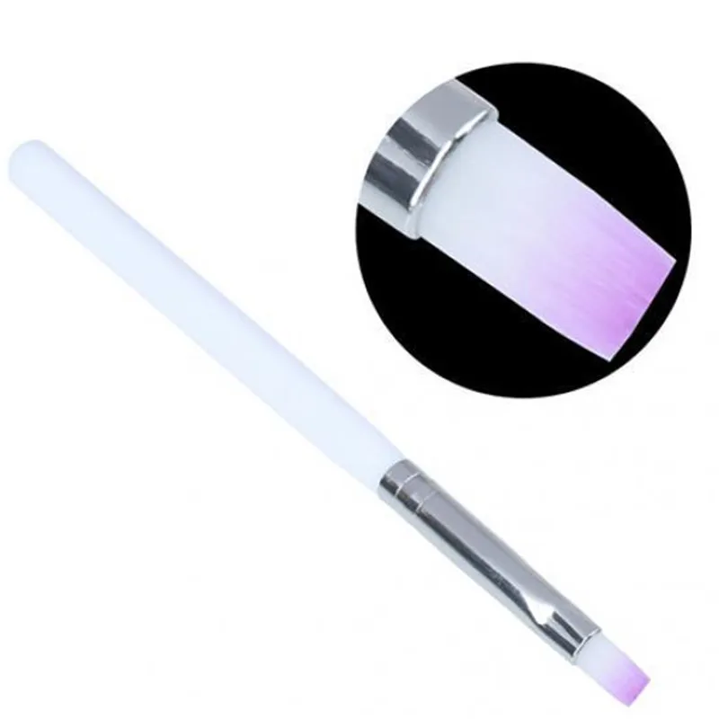 

1PC Nail Art Brush Builder UV Gel Drawing Painting Brush Pen For Manicure DIY Tool Ggradient Purple Color
