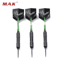 3 цвета 3 шт./компл. Профессиональный прямые Дартс с алюминиевые сплавы Сталь наконечник и коробка для спортивная игра в помещении