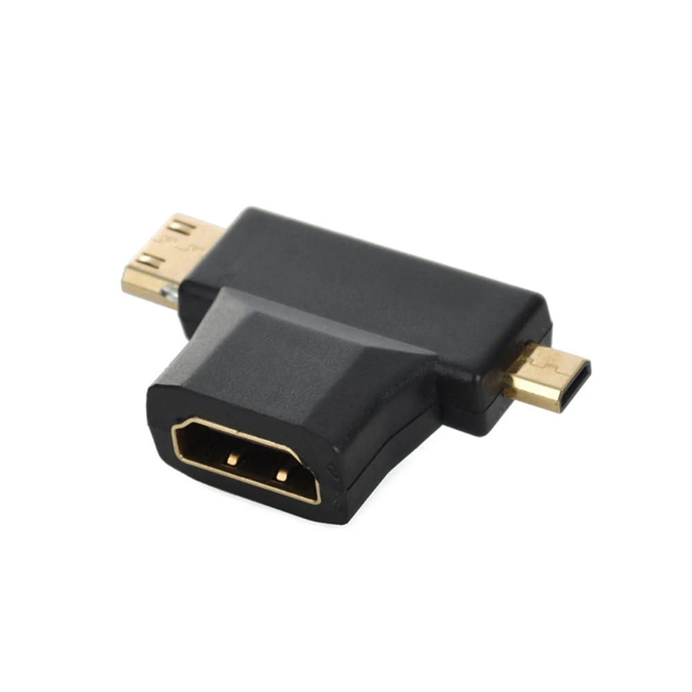 Адаптер 2 в 1 Mini HDMI/Micro HDMI Male to Female поддерживает 3D 4K 60Hz 1080P для камеры GoPro Hero 6 5|hdmi