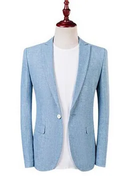 

2019 New Arrival Blue Men Peak Lapel Jacket Formal Casual Slim Fit Coat One Button Grooms Evening Prom Blazer Custom Made