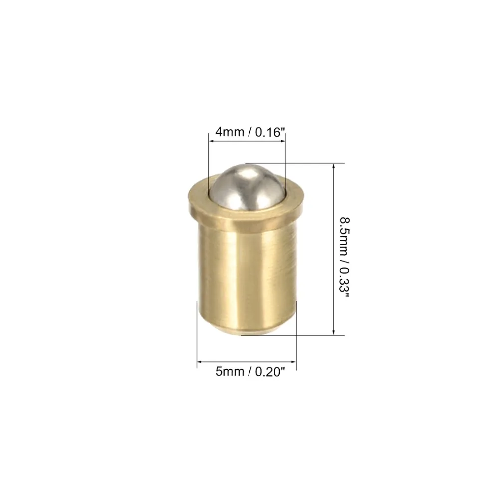 20pcs 5x8.5mm 7x10mm Cabinet Drawer Closet Door Spring Brass Ball Catch Furniture Fitting Door Lock Replacement Parts door catches
