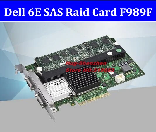  Hohe Qualität Dell 6E Raid Controller Karte SAS Externe Array Karte F989F MD1000 MD3000 Disk Schran