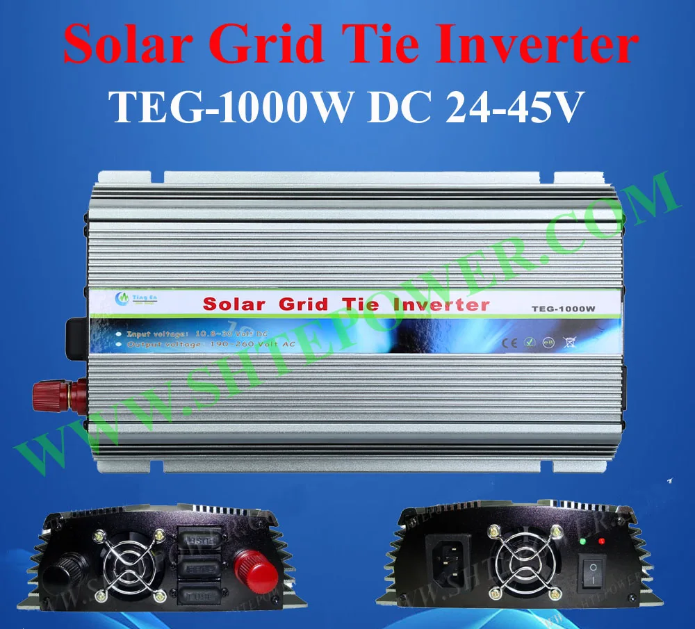 Лучшая цена Солнечный Grid Tie инвертор 1000w dc 24 45v к ac 120v 220v 230v страна