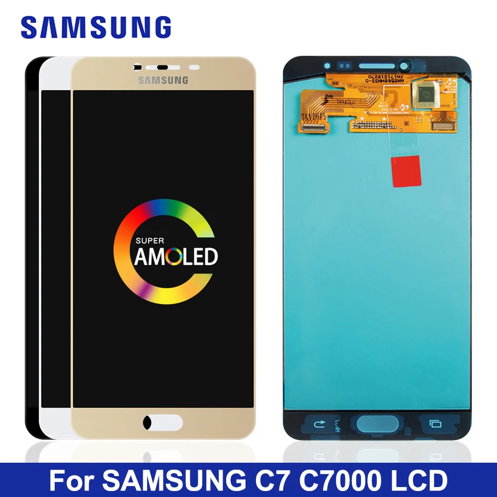 

5.7 inch Replacement Phone LCD For Samsung Galaxy C7 C7000 SM-C7000 Super AMOLED Display Touch Screen Digitizer Assembly