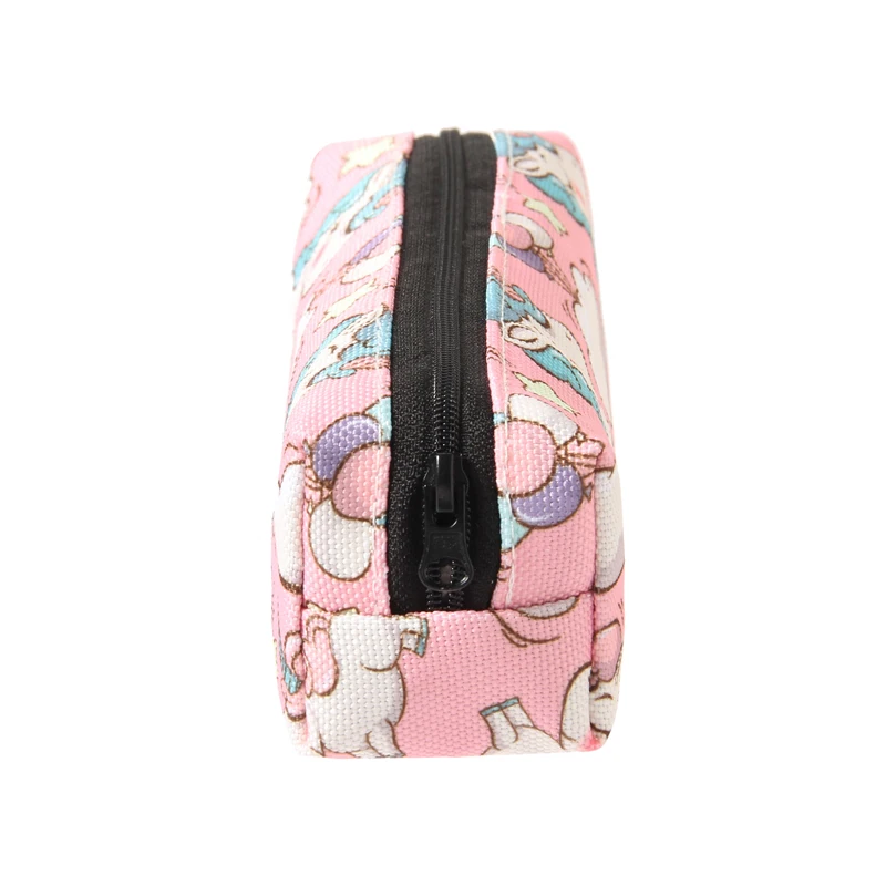 Jom tokoy 3D طباعة التجميل حقيبة المألوف النساء الكرتون يونيكورن حقيبة مستحضرات تجميل القرطاسية الحقيبة الاطفال المدرسة حقيبة أقلام رصاص