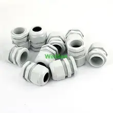 10 шт. Пластик PG21 Водонепроницаемый разъем желез для 18-20 мм диаметр кабеля