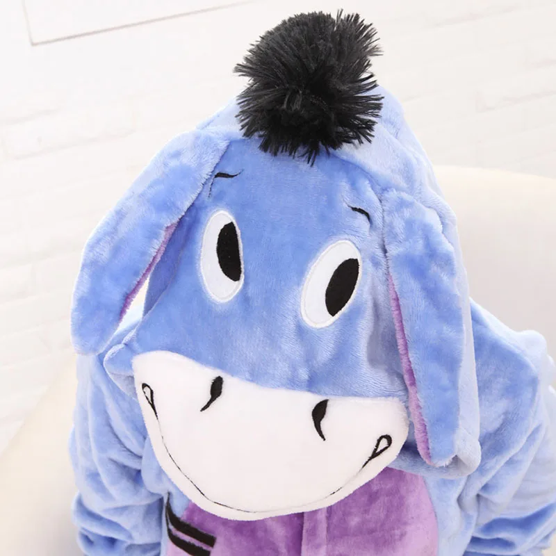 

Cartoon Animal Cosplay Kigurumi Eeyore Donkey Pajamas Anime Costume Toddler Jumpsuits Party Birthday Warm Sleepsuit C27246CH