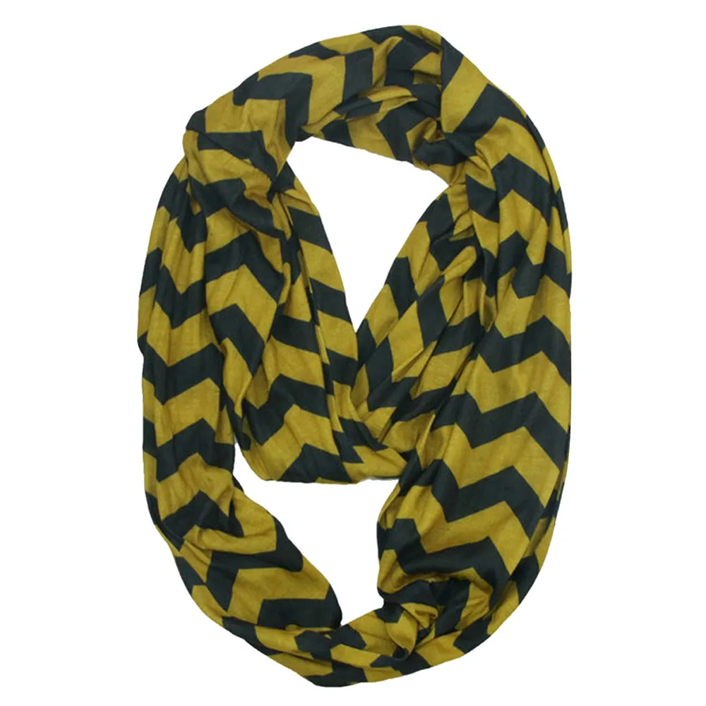 Новейший женский зимний полосатый шарф-петля с секретный карман на молнии шаль-кольцо шарфы повседневные теплые шарфы 180 см X 50 см@ 35