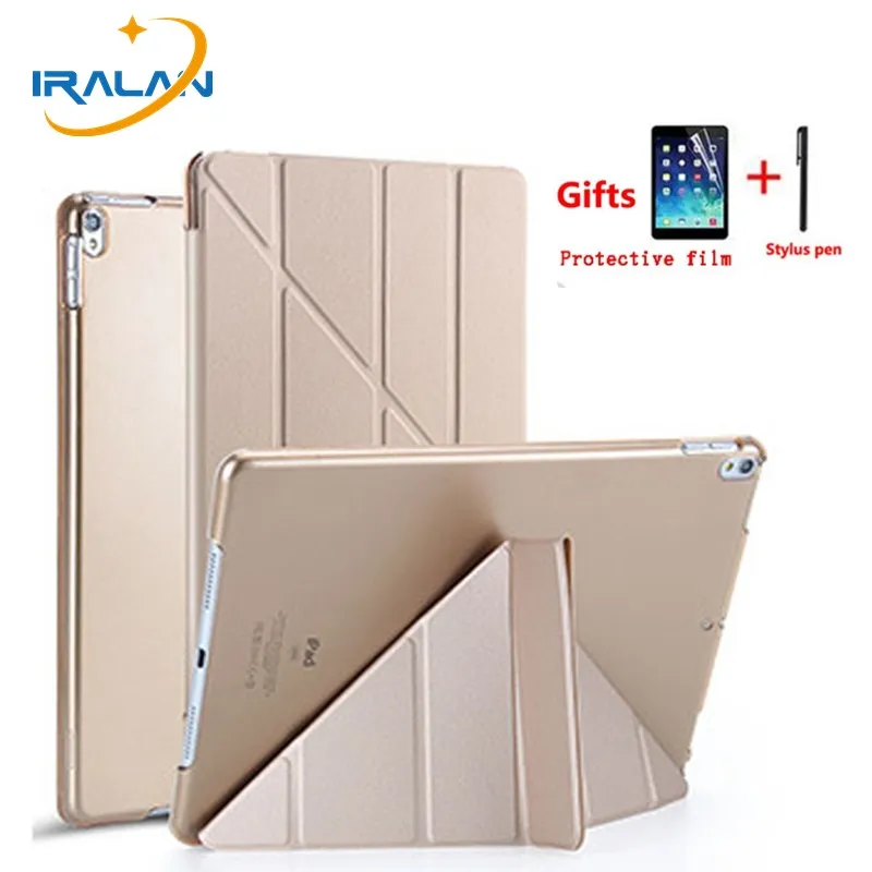 

Ultra Thin Soft PC Transparent Smart Sleep/Wake Up Features for iPad Pro 10.5 Case Tablet Protective Shell Cover+Film+Stylus