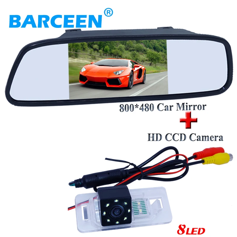 

Адаптируется для BMW 5 серии/3 серии 8 led пластиковый корпус Автомобильная камера заднего вида непромокаемое 5 "Универсальное автомобильное парковочное зеркало в продаже