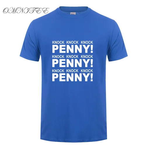 Sheldon Cooper Penny 남성용 반팔 티셔츠, 빅뱅 이론, 코튼 쿠퍼 로고, 남성 티셔츠 상의, 여름 패션, 신상 3