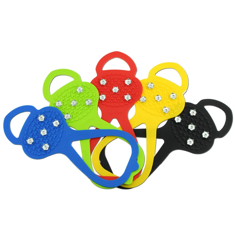 JUP Ultra-light Portable Silicone Anti-skid Crampons Winter Outdoor Snow Anti-skid Snow Board Shoe Cover ice Claw Walking Shoes