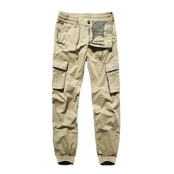 

Spring Autumn Mens Tactical Cargo Pants Men Joggers Military Casual Cotton Pants Multi-Pocket Male Army Trousers 38 Overalls
