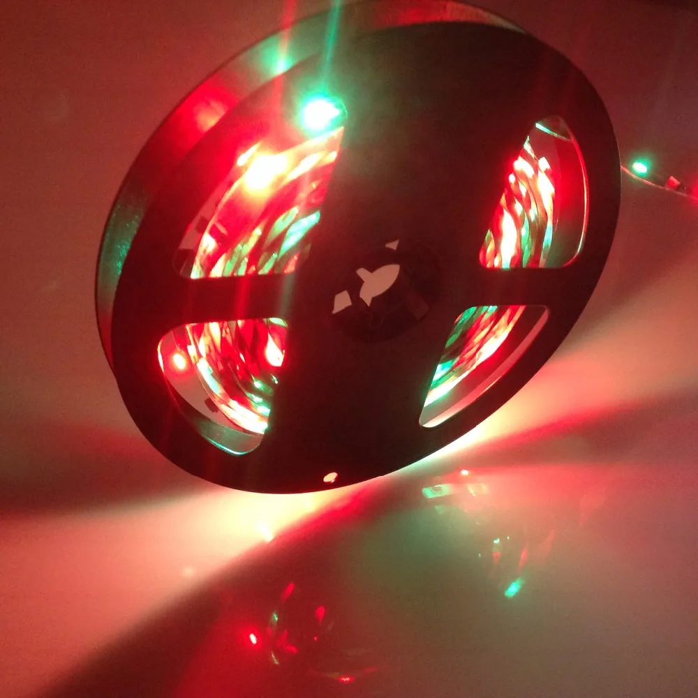 3528 RGB led strip DC12V 5M 60led/M flexible stripe rope changeable strip non-waterproof for home car party decor SR 3528 RGB led strip DC12V 5M 60led/M flexible stripe rope changeable strip non-waterproof for home car party decor SR