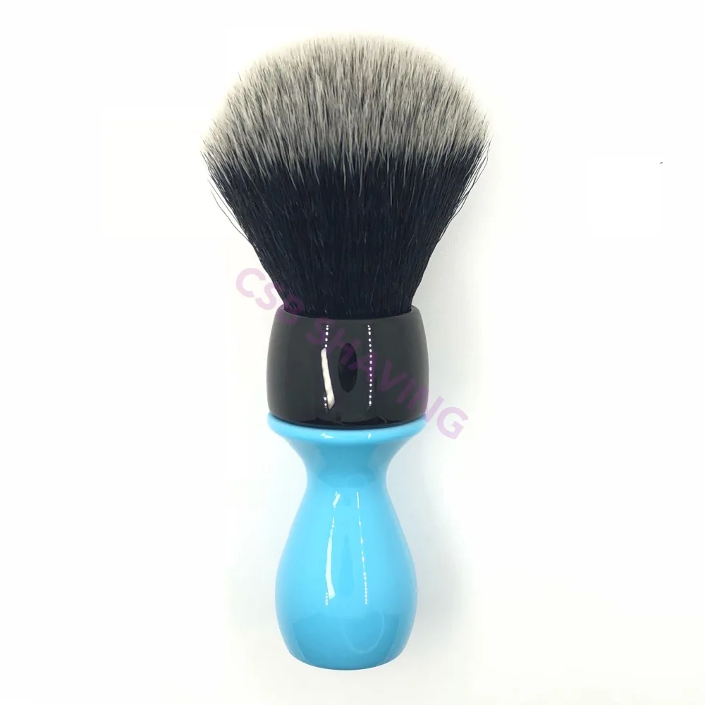 

CSB Knot 24mm Tuxedo Synthetic Hair Elegant Sky Blue Handle Shaving Brush Barber Shop Salon Shave Wet Tool