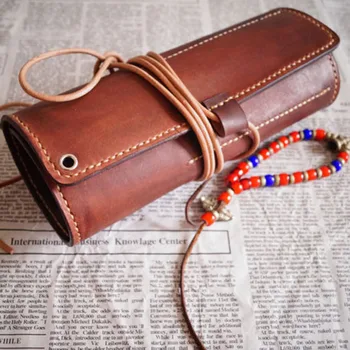 

1PC Handmade Custom Knife Sheath Pure Cowhide EDC Straight Knife Holder Outdoor Tool Knives Scabbard Equipment Accessories