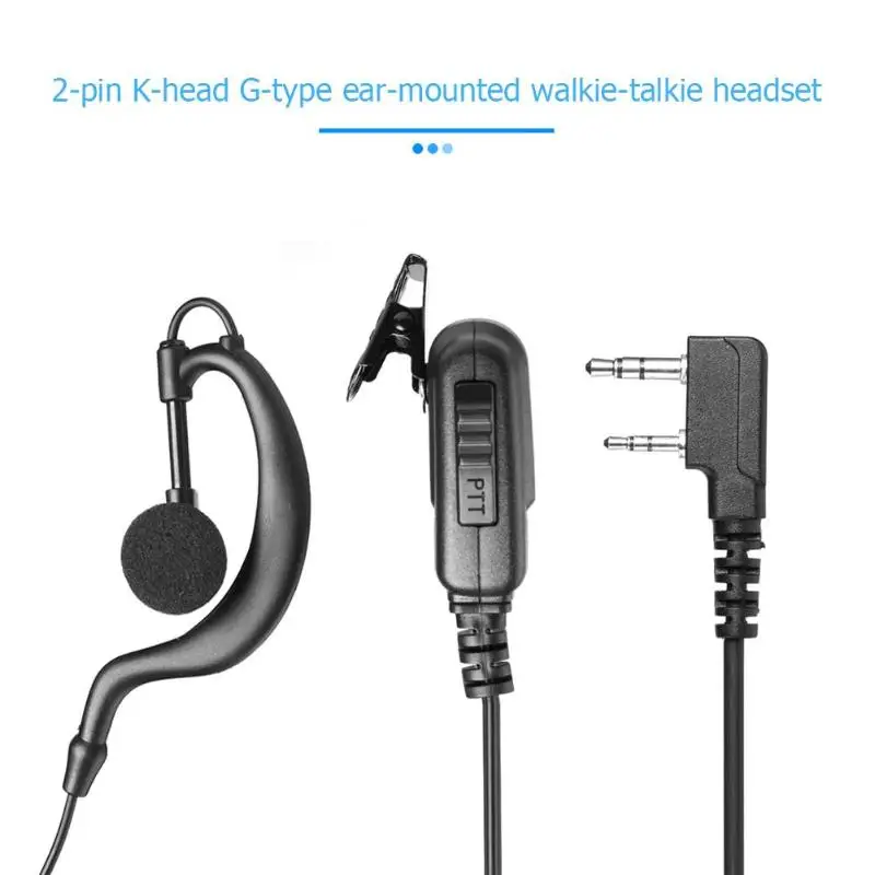 2Pin большой PTT наушник для Kenwood Baofeng HYT рация радио