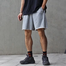 Европейские и американские базовые карманы на молнии необработанные края простые шорты мужские и женские брюки INS invance дедушка