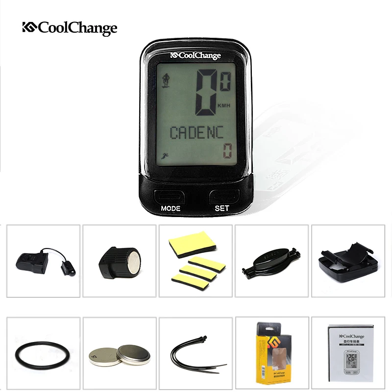 CoolChange Wireless Bike Computer 24 Waterproof Multifunction Bicycle Odometer Cycling Speedometer Stopwatch LCD Blue Backlight CoolChange Wireless Bike Computer 24 Waterproof Multifunction Bicycle Odometer Cycling Speedometer Stopwatch LCD Blue Backlight