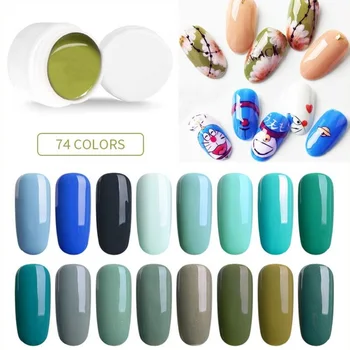 

RS NAIL Paint Gel Nail Polish Nail Art Design Gel Painting Draw Pattern Professional Manicure Saturated 74 Colors DIY UV Gel 5ml