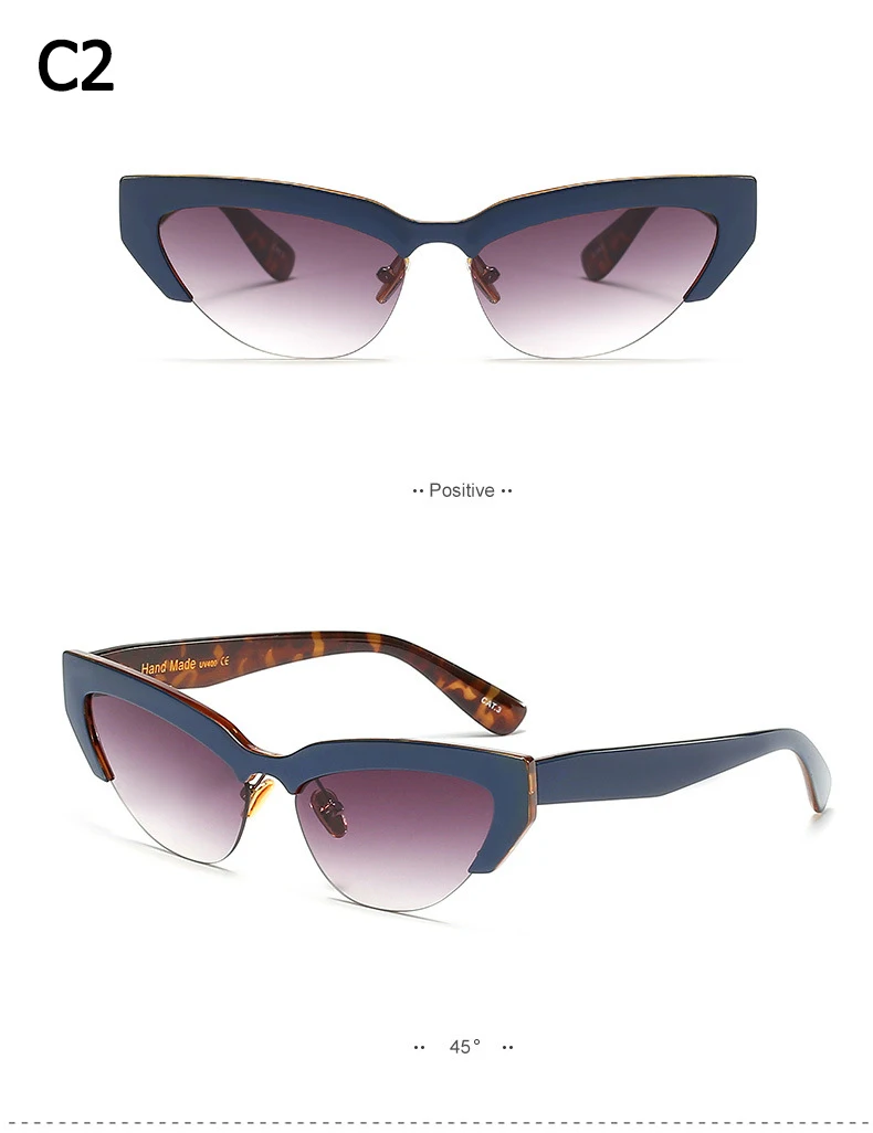 JackJad новые модные женские солнцезащитные очки в стиле кошачий глаз, Ретро стиль, градиентные брендовые дизайнерские солнцезащитные очки Oculos De Sol 97670