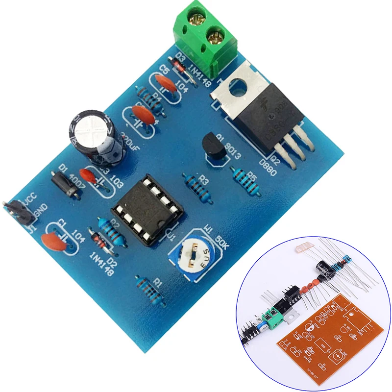 5 12V DIY Kits 555 Pulse Width Modulation Speed Regulator Controller Suite font b Electronic b